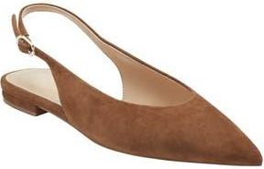 Marc Fisher Grissy Slingback Flat in Dark Natural at Nordstrom Rack, Size 7.5