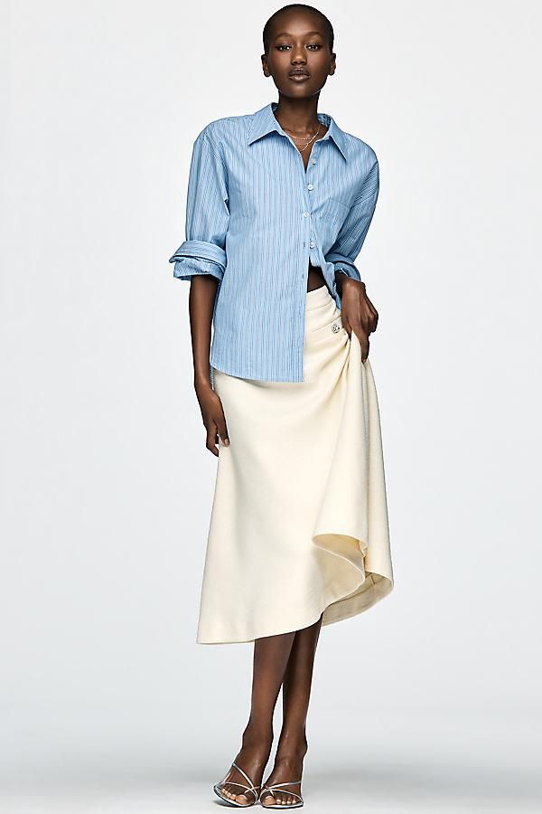the tobie linen pleated mini shirt dress by exquise Exquise The Tobie Linen Pleated Mini Shirt Dress by Exquise at MarketFair  Shoppes in Princeton, NJ
