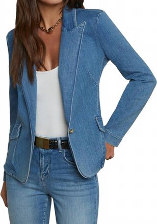 L'agence Baldwin Denim Blazer In Provo