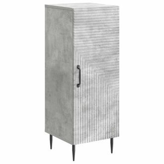 vidaXL Aparador Gris Hormig&oacute;n 33 X 34,5 X 89,5 Cm Madera De Ingenier&iacute;a Vidaxl