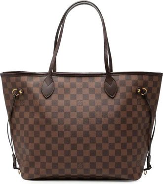 Louis Vuitton Borsa tote Neverfull MM in tela Damier Eb&egrave;ne 2014 - Marrone