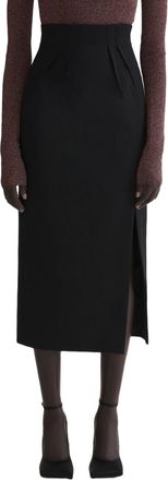 MUGLER High-Waisted Black Skirt