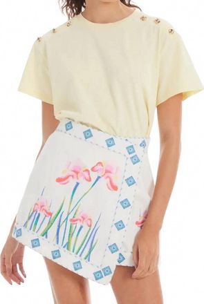 Allison New York Brooklyn Short Sleeve Tee In Butter