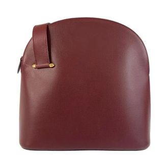 Cartier Pre-owned Shoulder Bags, female, Red, Size: ONE SIZE Pre-owned Must Line Leather Shoulder Bag