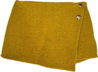 BA&SH Ba & Sh Java Mini Skort in Yellow Wool