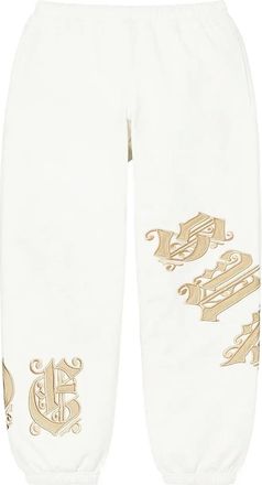 SUPREME Pantaloni sportivi Old English - Bianco