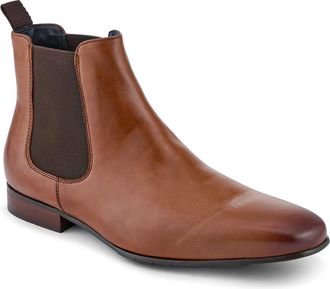 Jones Bootmaker Mens Leather Pointed-Toe Chelsea Boots - Tan - Size UK 10