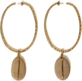 Twin-Set Orecchini a cerchio con decorazione - Oro