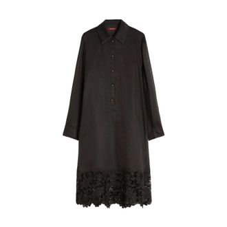 Max Mara Shirt Dresses, female, Black, Size: M Shirt Dresses