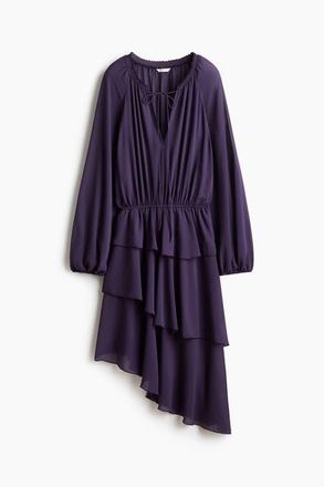 H&M Asymmetric Dress in Dark Purple at Nordstrom, Size X-Small