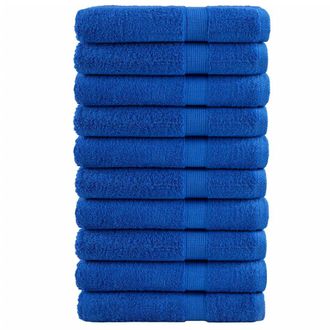 Berkfield Home Premium Towels SOLUND 10pcs Blue 100x200cm 600gsm