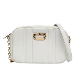Ferragamo Pre-owned Cross Body Bags, female, White, Size: ONE SIZE Pre-owned Leather Shoulder Bag