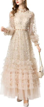 Burryco Burryco Embellished Maxi Dress