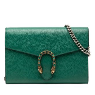 Gucci Tweedehands Leren Dionysus Wallet On Chain