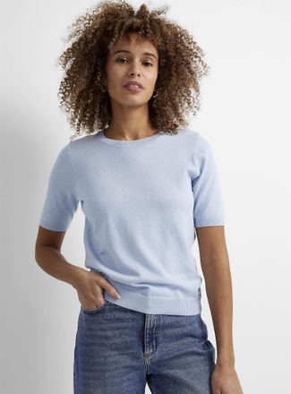 Contemporaine Womens Lightweight short-sleeve sweater
