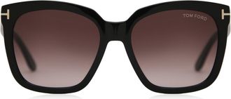 Tom Ford FT0502 AMARRA 01T Womens Sunglasses Black Size 55
