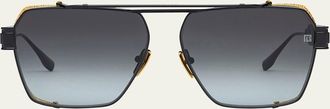Balmain Premier Titanium Aviator Sunglasses