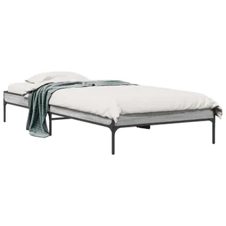 vidaXL Estructura De Cama Sonoma Gris 80 X 200 Cm Madera De Ingenier&iacute;a Vidaxl