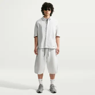 Nike Mens Tech Oversized Fleece Shorts in White | HV6539-101