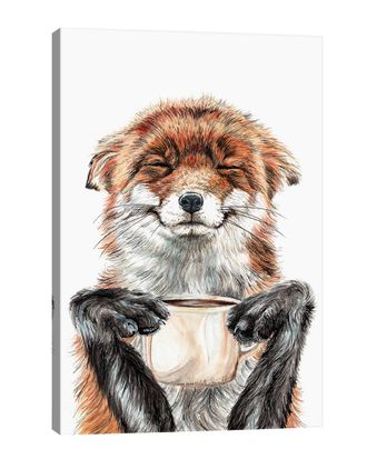 iCanvas Icanvas Morning Fox By Holly Simental