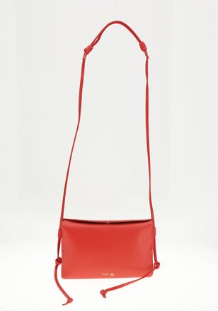 Celine Womens Shoulder Bag Trio Flap Ultra Red Lamb (ovis Aries)