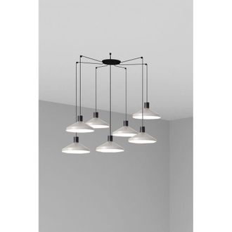 Faro Barcelona Faro Barcelona - Faro Kombo - L&aacute;mpara De Techo Colgante Cluster Gris, E27