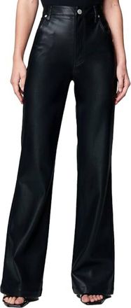 Blank NYC Vegan Leather High Rise Wide Leg Pant In Black