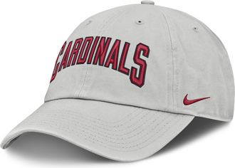 Nike Arizona Cardinals Primetime Club Arched Nike Mens NFL Adjustable Hat in Grey | NF020BB9C-BYX