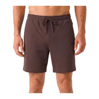 HUGO BOSS Waffle Shorts - Heren - Korte broeken - Bruin - Maat: XL Katoen