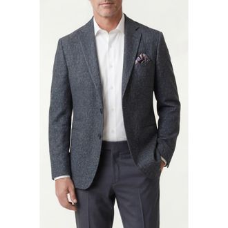 PinoPorte Two-Button Sport Coat in Navy at Nordstrom Rack, Size 48