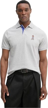 Hackett Heritage Harry Polo - Heren - Polos - Grijs - M - Katoen - Tops