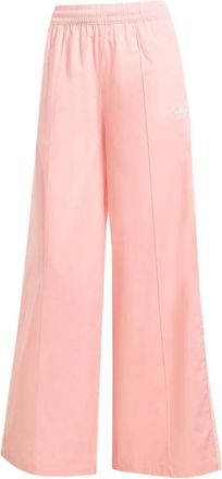 adidas 3-Stripes track pants - women - Cotton - M - Pink