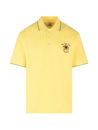 Dr&ocirc;le de Monsieur Polo Piqu&eacute; Slogan Rose