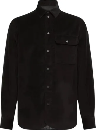 Moncler Shirt - male - Moncler - Casual Shirts - Black - 2XL - Shirts