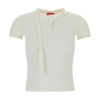 Diesel Polo Shirts, female, White, Size: S T-Iaras T-shirt