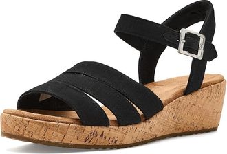 Toms Julia Womens Wedge Shoes Black : 6.5 B - Medium