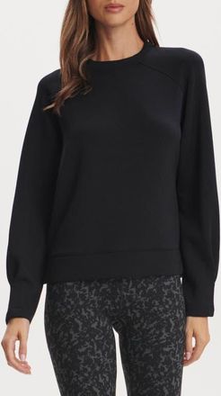 Varley Zosia Midlayer Crewneck Sweatshirt in Black at Nordstrom, Size Medium