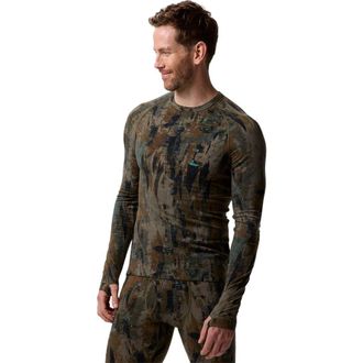 Backcountry Cedars Rws Merino Lt-Wt Baselayer Crew Top - Mens in Camo Pendula Print at Nordstrom, Size Xx-Large