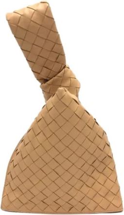 Bottega Veneta Pre-owned Vintage Handbag - Dames - Vintage Handtas - Beige - ONE Size - Leer - Vintage