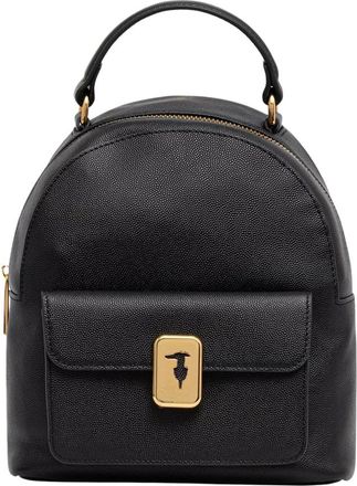 Trussardi Cameo kleine rugzak - Dames - Tassen - Zwart - Maat: ONE Size Leer