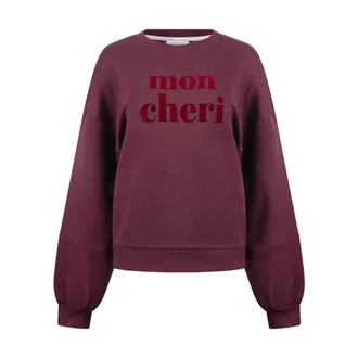 Nukus Nukus - Nicola Pullover - Dames - Sweatshirts & Hoodies - Rood - Maat: 3XL Katoen