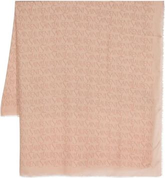 Saint Laurent Scarves, male, Pink, Size: ONE SIZE Printed Large 9765