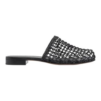 Ferragamo Ellas Mules - Dames - Slip ons - Zwart - 35 1/2 EU - Leer - Schoenen