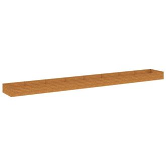 Berkfield Home Garden Raised Bed 770x100x36 cm Corten Steel in Brown | Size: 770 x 100 x 36 cm