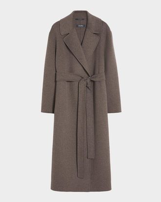 Max Mara Luna Wool Long Wrap Coat