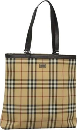 Burberry Pre-owned Tote Bags, female, Beige, Size: ONE SIZE Pre-owned Vintage Tote Bag