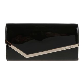 Jimmy Choo London Tassen, Dames, Zwart, ONE Size, Emmie Stijlvolle Hoge Hakken Schoenen