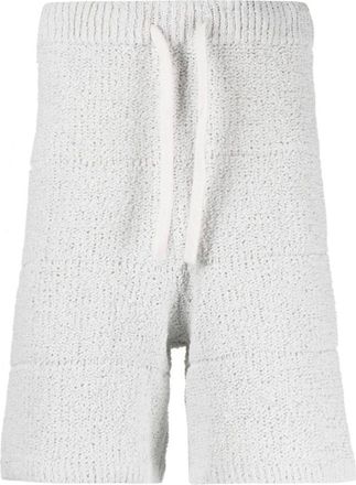 Sunnei Striped Knit Drawstring Waist Shorts