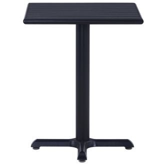 Berkfield Home Garden Table Black 60x60x75 cm | Size: 60 x 60 x 75 cm