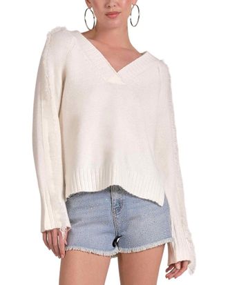 Elan Elan V-Neck Wool-Blend Pullover